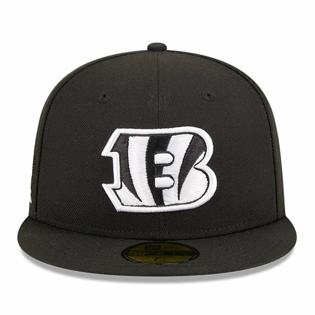 Cincinnati Bengals New Era Main Patch 59FIFTY Fitted Hat - Black sale