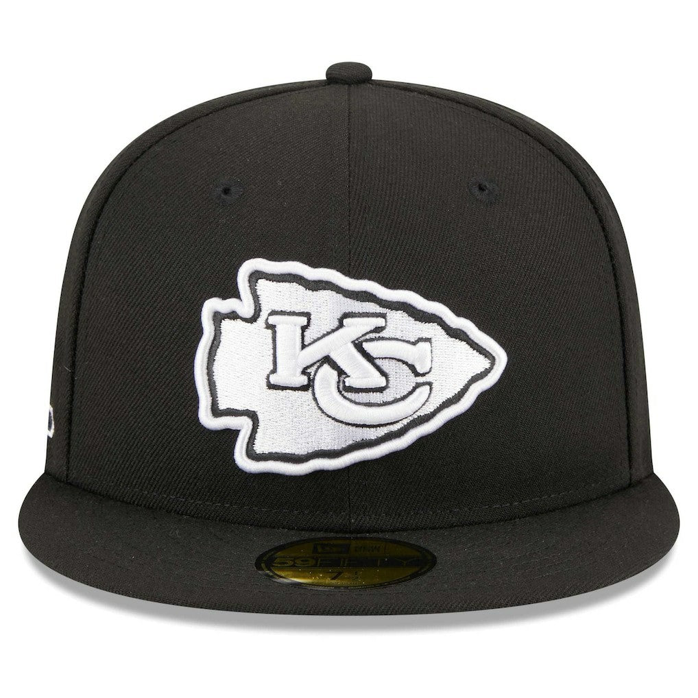 Kansas City Chiefs New Era Main Patch 59FIFTY Fitted Hat - Black sale
