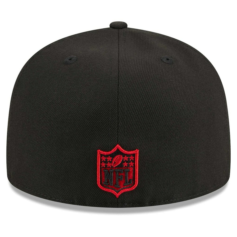 Atlanta Falcons New Era Main Patch 59FIFTY Fitted Hat - Black cheap