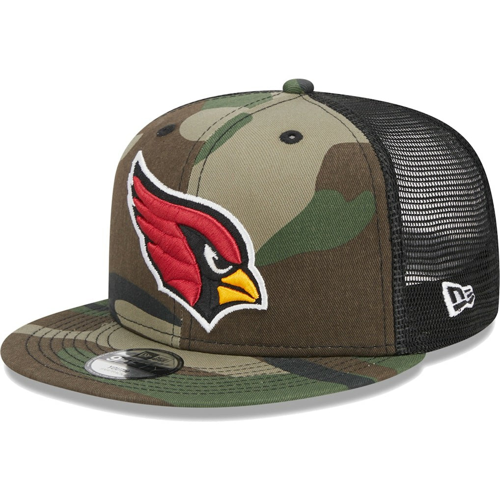 Arizona Cardinals New Era Youth Main Trucker 9FIFTY Snapback Hat - Camo sale