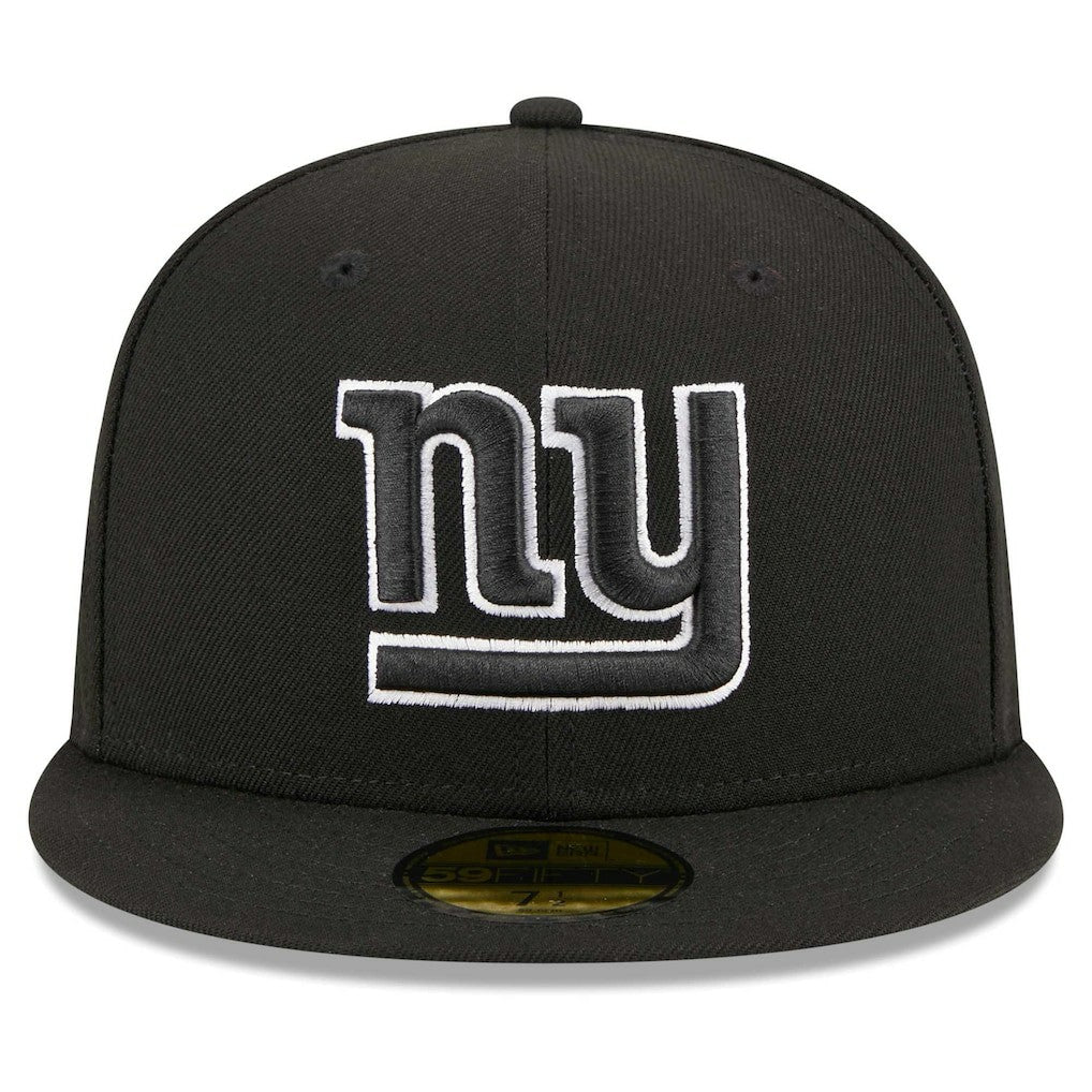 New York Giants New Era Main Patch 59FIFTY Fitted Hat - Black sale