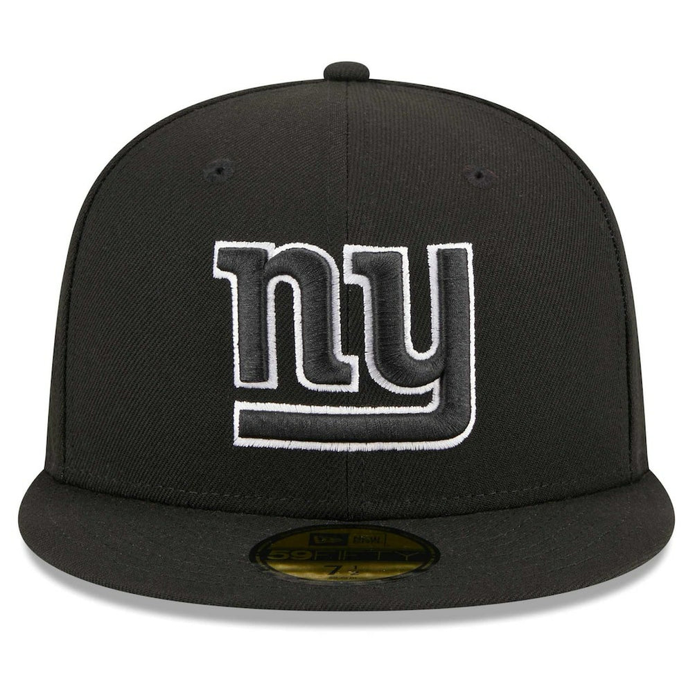 New York Giants New Era Main Patch 59FIFTY Fitted Hat - Black sale