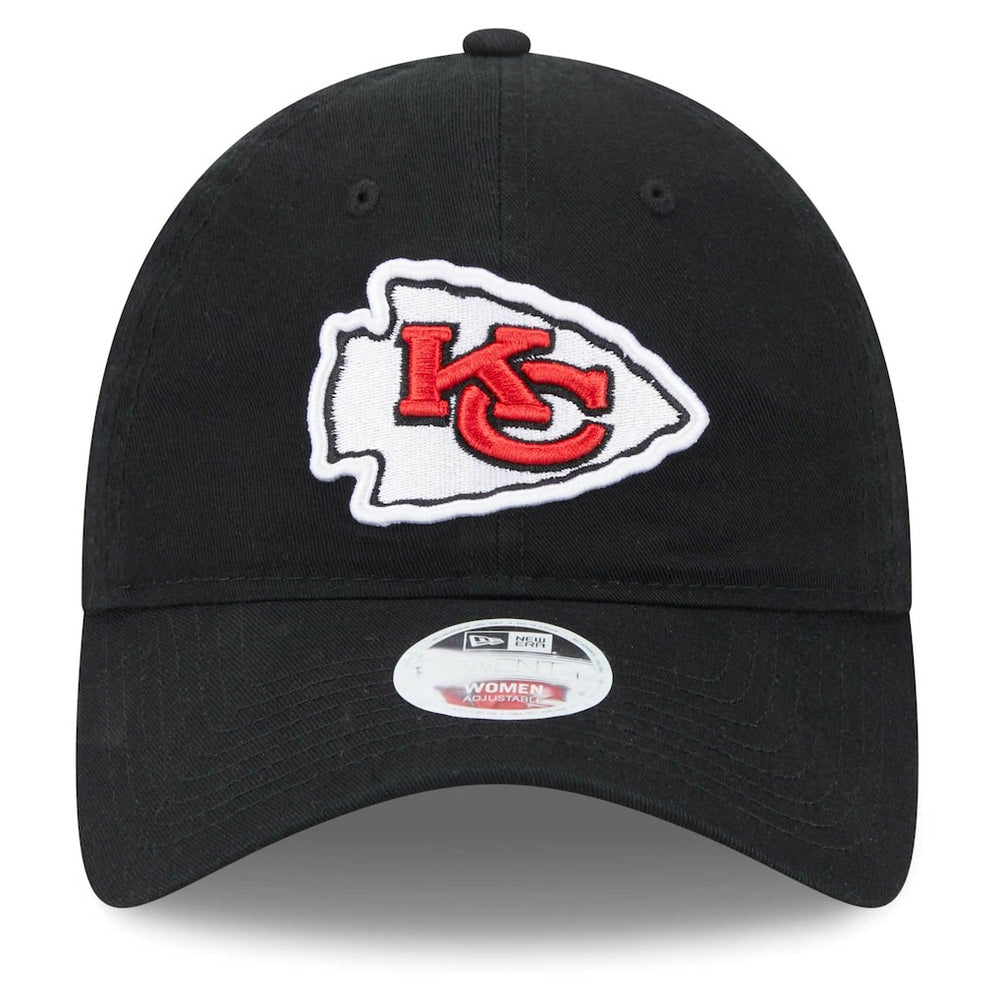 Kansas City Chiefs New Era Women's Main Core Classic 2.0 9TWENTY Adjustable Hat - Black discount