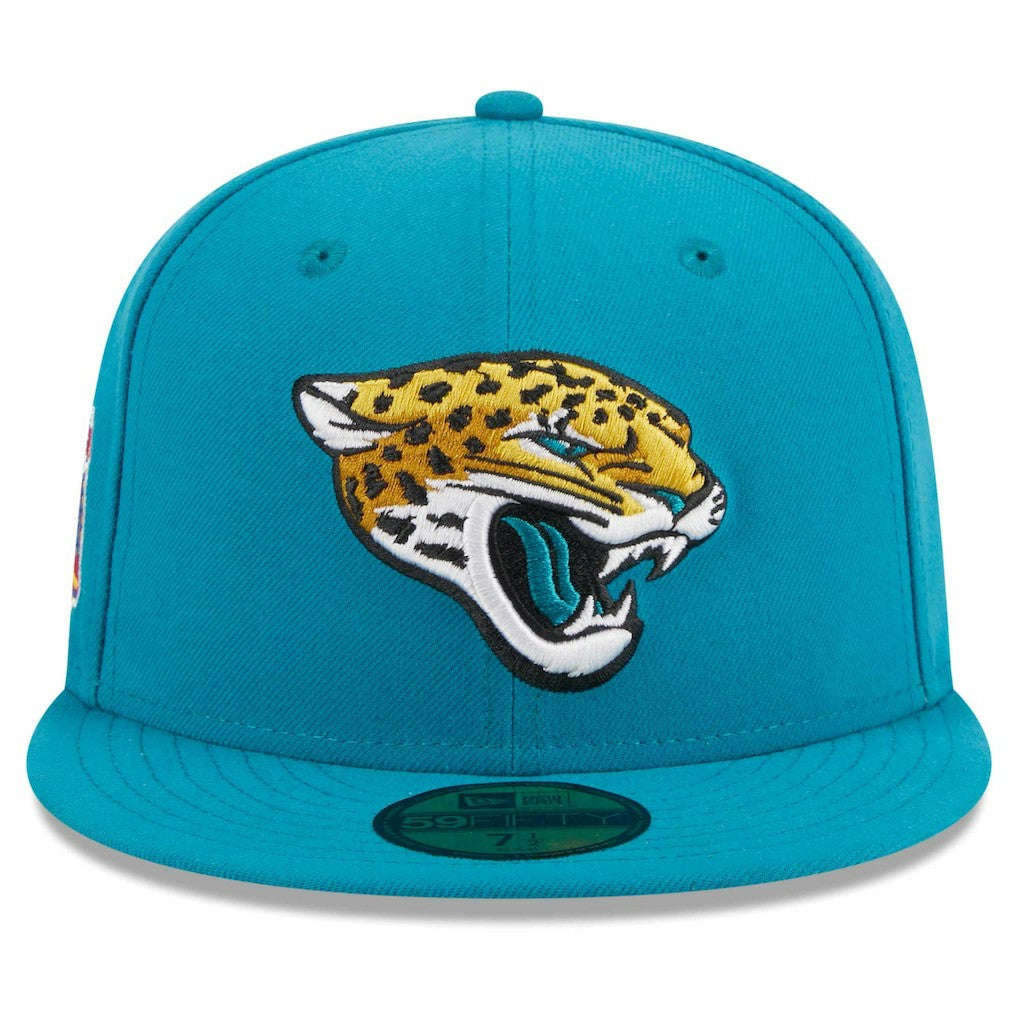 Jacksonville Jaguars New Era Main Patch 59FIFTY Fitted Hat - Teal cheap