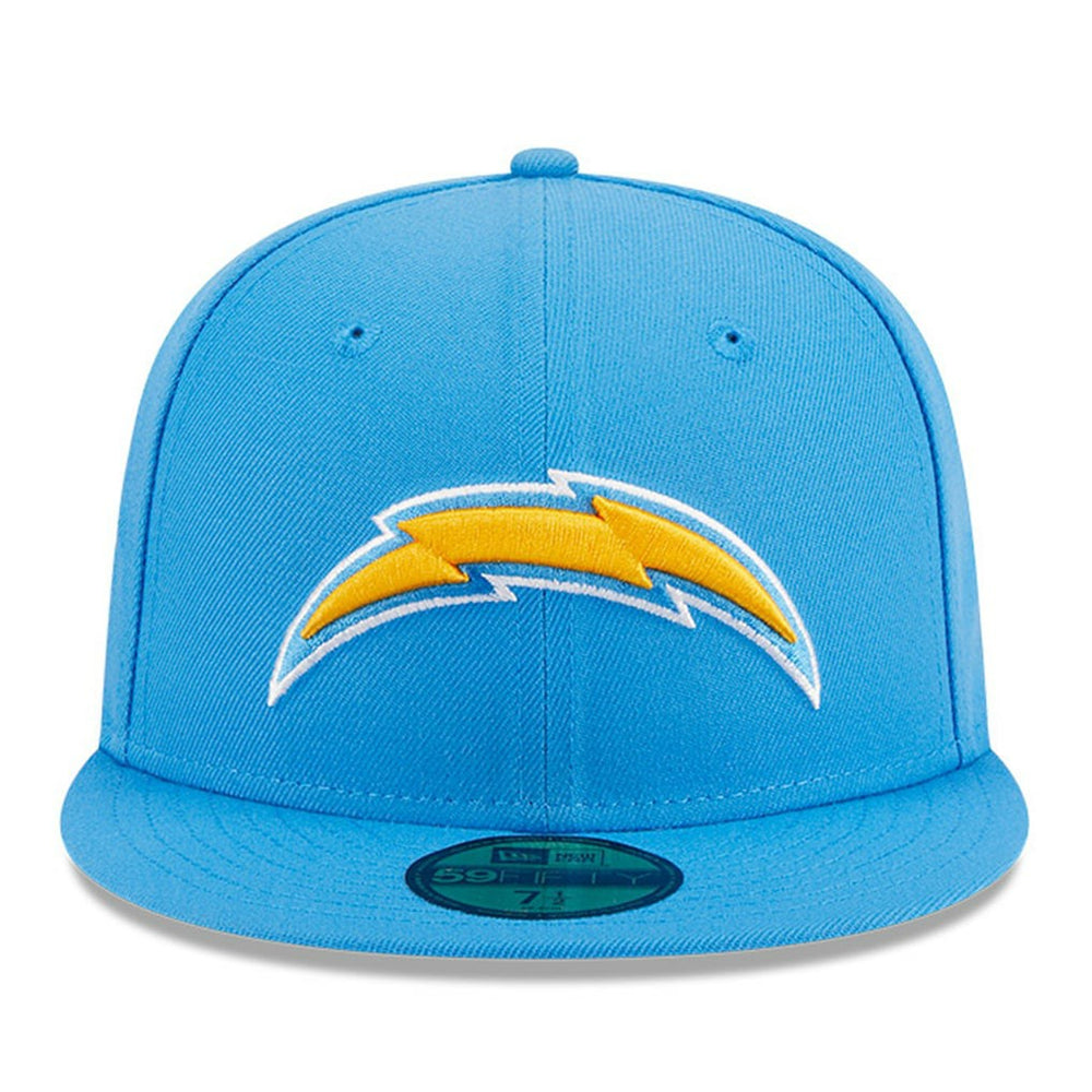 Los Angeles Chargers New Era Main Patch 59FIFTY Fitted Hat - Powder Blue sale