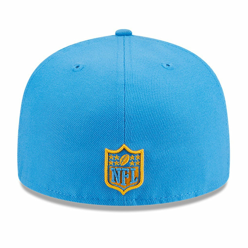 Los Angeles Chargers New Era Main Patch 59FIFTY Fitted Hat - Powder Blue sale