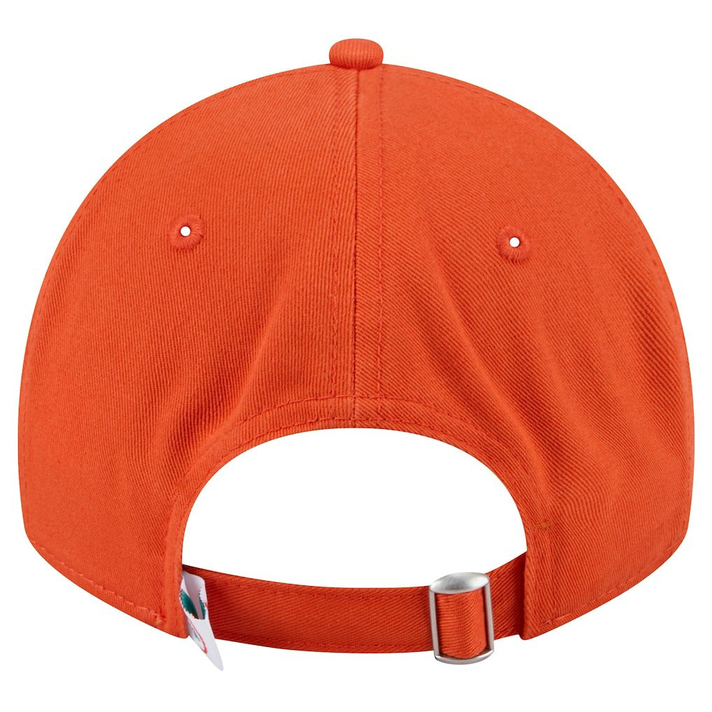 Miami Dolphins New Era Women's Throwback Main Core Classic 2.0 9TWENTY Adjustable Hat - Orange online