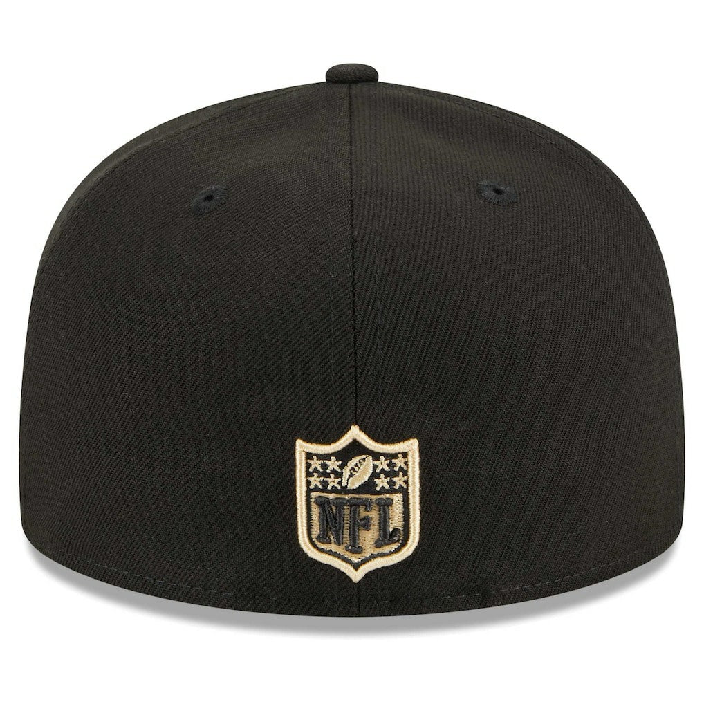 New Orleans Saints New Era Main Patch 59FIFTY Fitted Hat - Black for sale