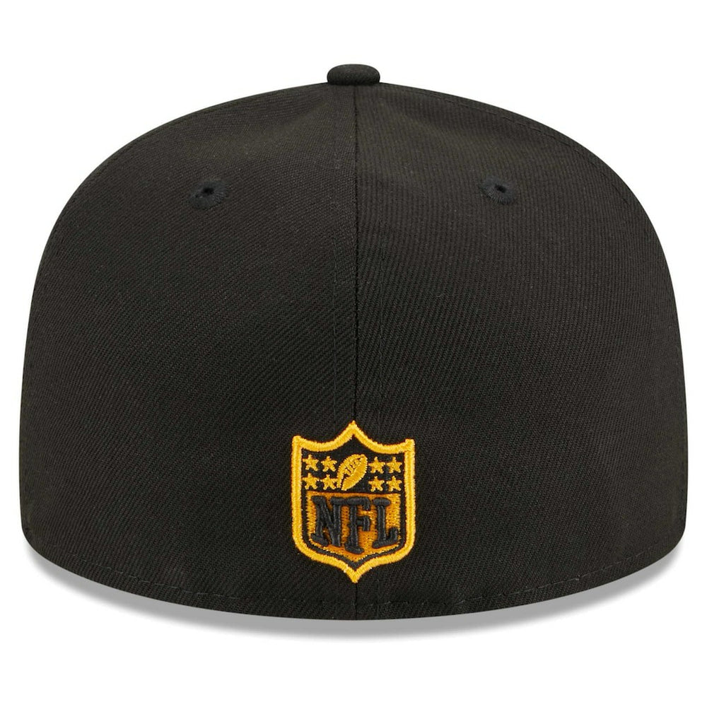 Pittsburgh Steelers New Era Main Patch 59FIFTY Fitted Hat - Black sale