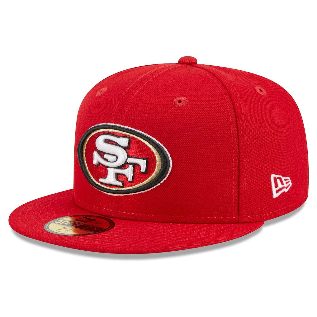 San Francisco 49ers New Era Main Patch 59FIFTY Fitted Hat - Scarlet on sale