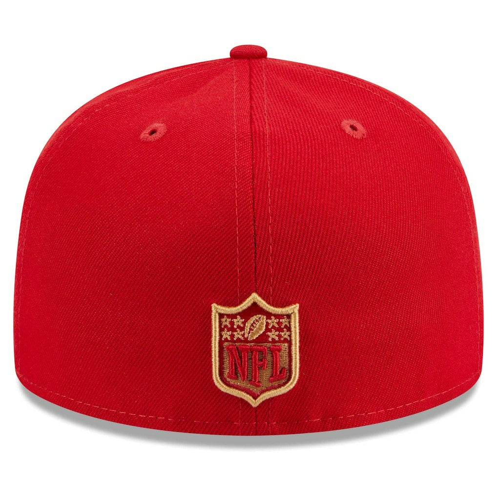 San Francisco 49ers New Era Main Patch 59FIFTY Fitted Hat - Scarlet on sale