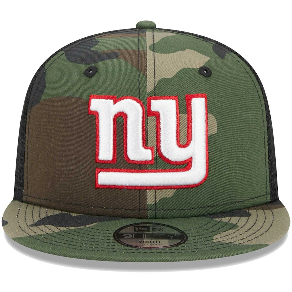 New York Giants New Era Youth Main Trucker 9FIFTY Snapback Hat - Camo cheap