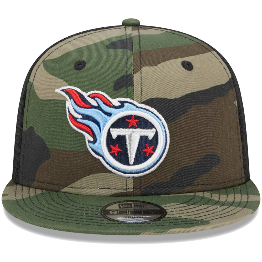 Tennessee Titans New Era Youth Main Trucker 9FIFTY Snapback Hat - Camo cheap