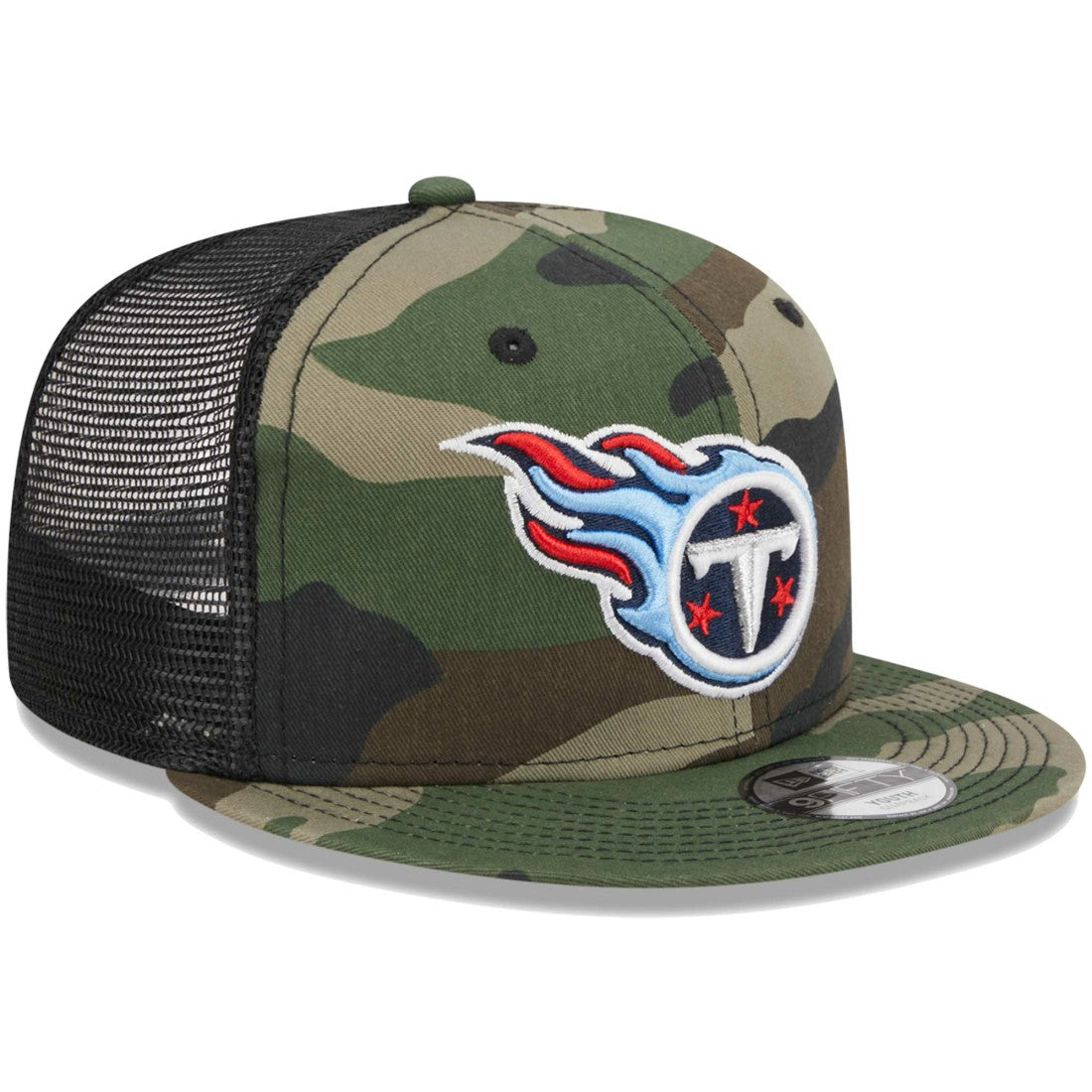 Tennessee Titans New Era Youth Main Trucker 9FIFTY Snapback Hat - Camo cheap