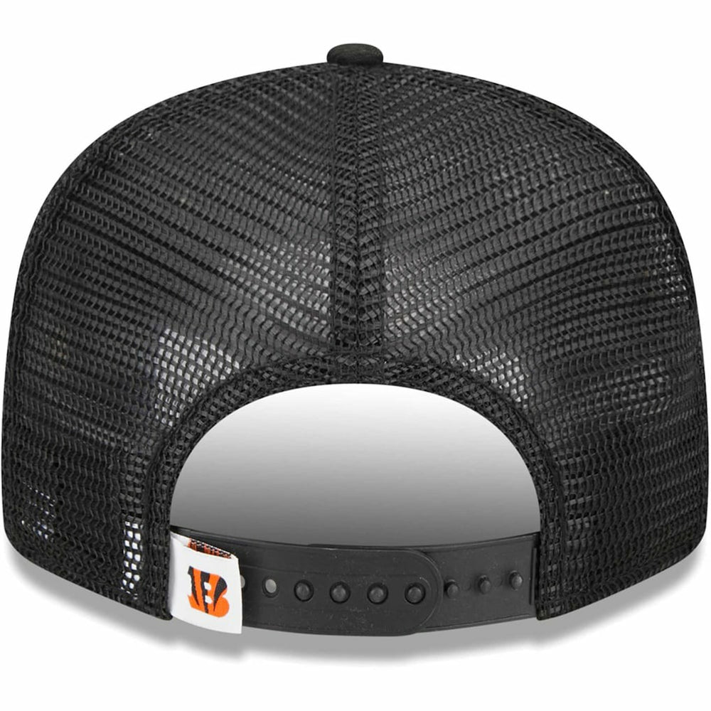 Cincinnati Bengals New Era Youth Main Trucker 9FIFTY Snapback Hat - Black for sale