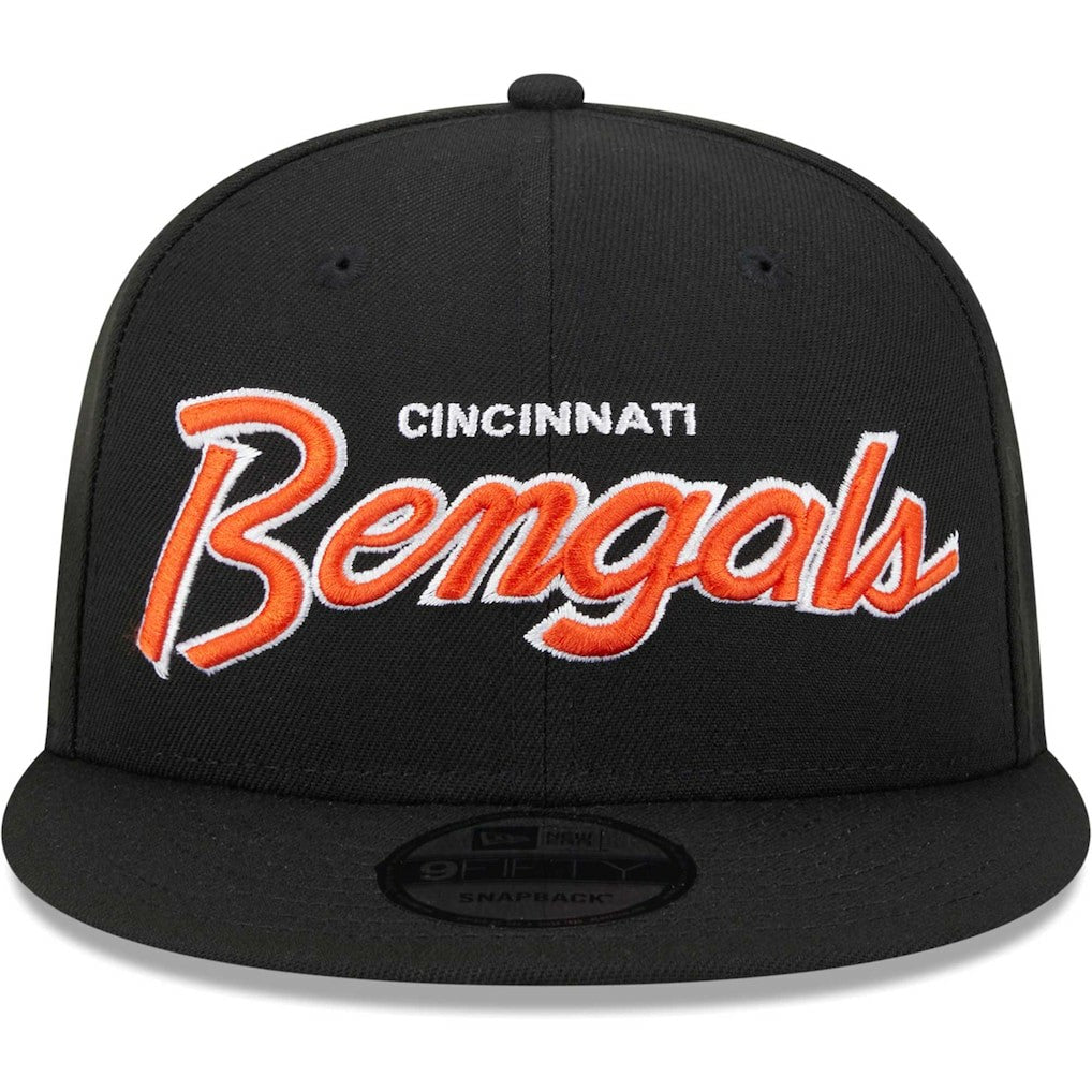 Cincinnati Bengals New Era Main Script 9FIFTY Snapback Hat - Black online