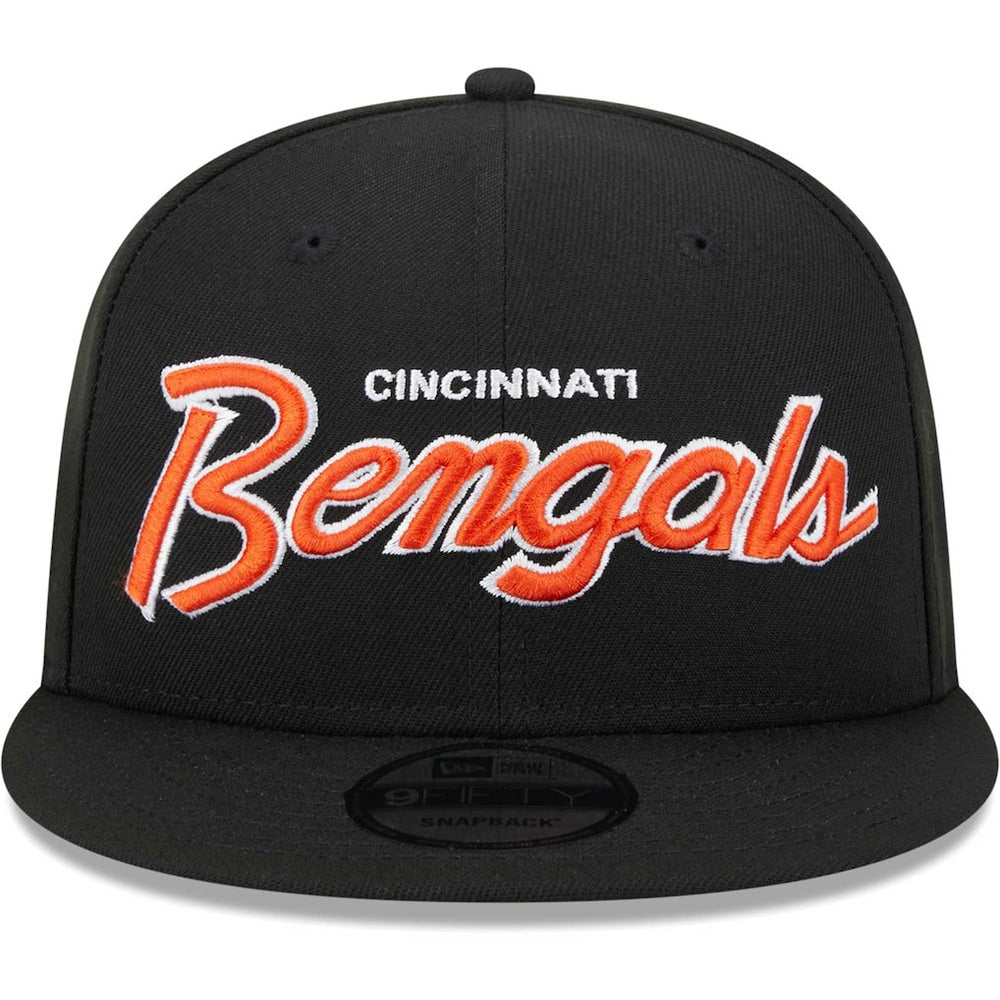 Cincinnati Bengals New Era Main Script 9FIFTY Snapback Hat - Black online