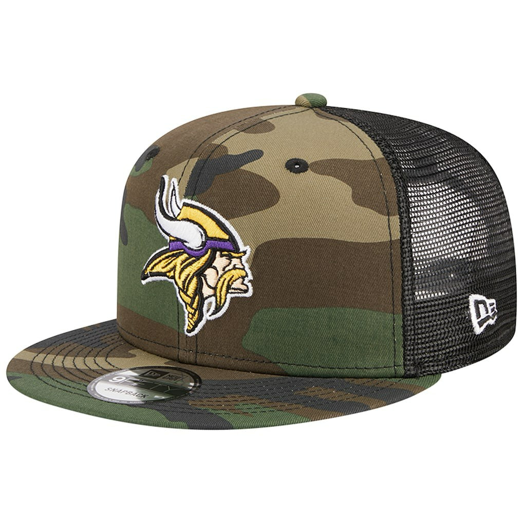 Minnesota Vikings New Era Main Trucker 9FIFTY Snapback Hat - Camo online