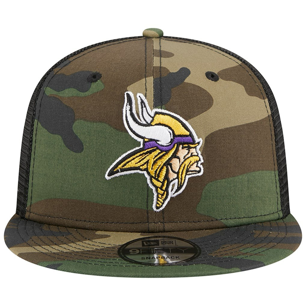 Minnesota Vikings New Era Main Trucker 9FIFTY Snapback Hat - Camo online