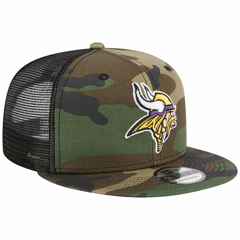 Minnesota Vikings New Era Main Trucker 9FIFTY Snapback Hat - Camo online