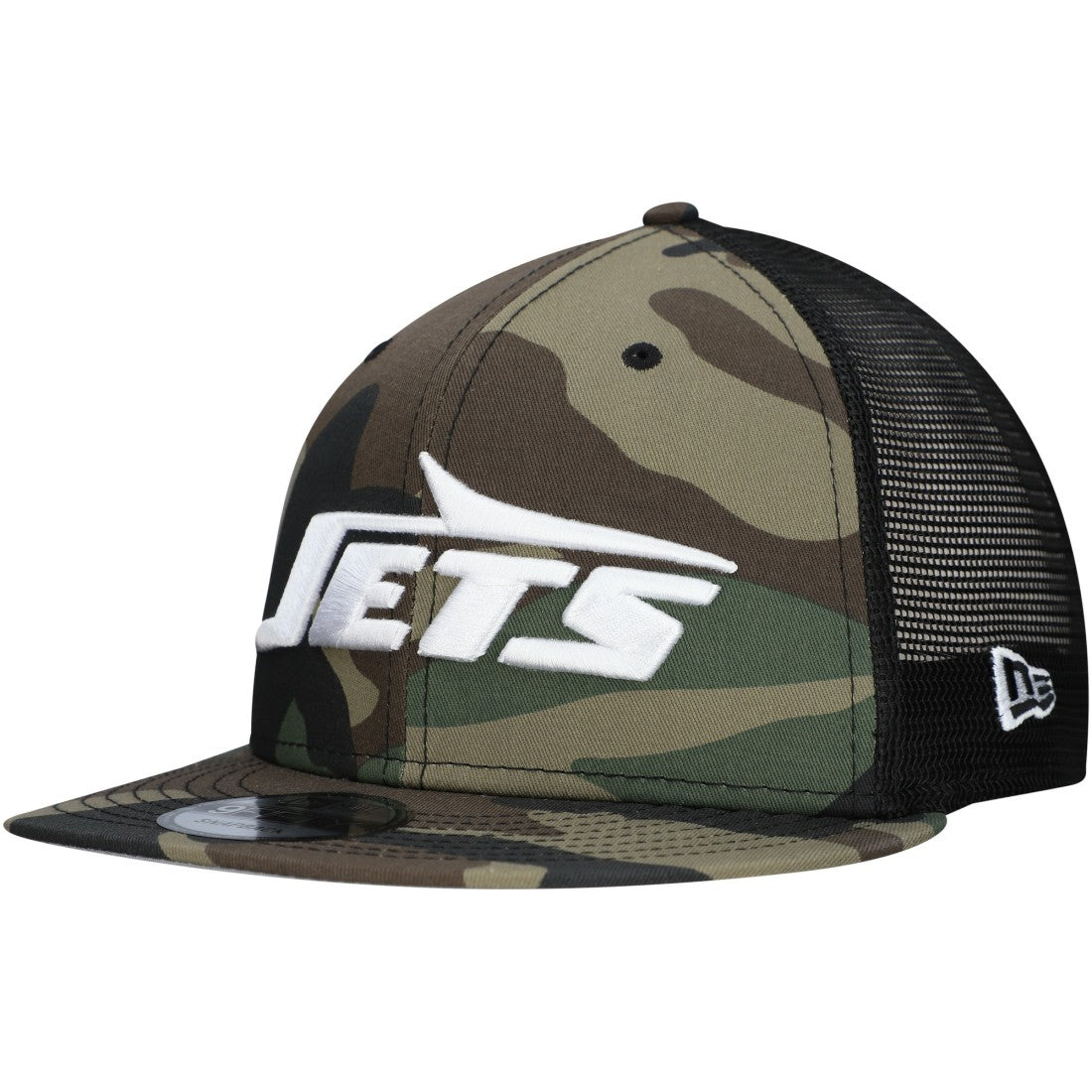 New York Jets New Era Main Trucker 9FIFTY Snapback Hat - Camo on sale
