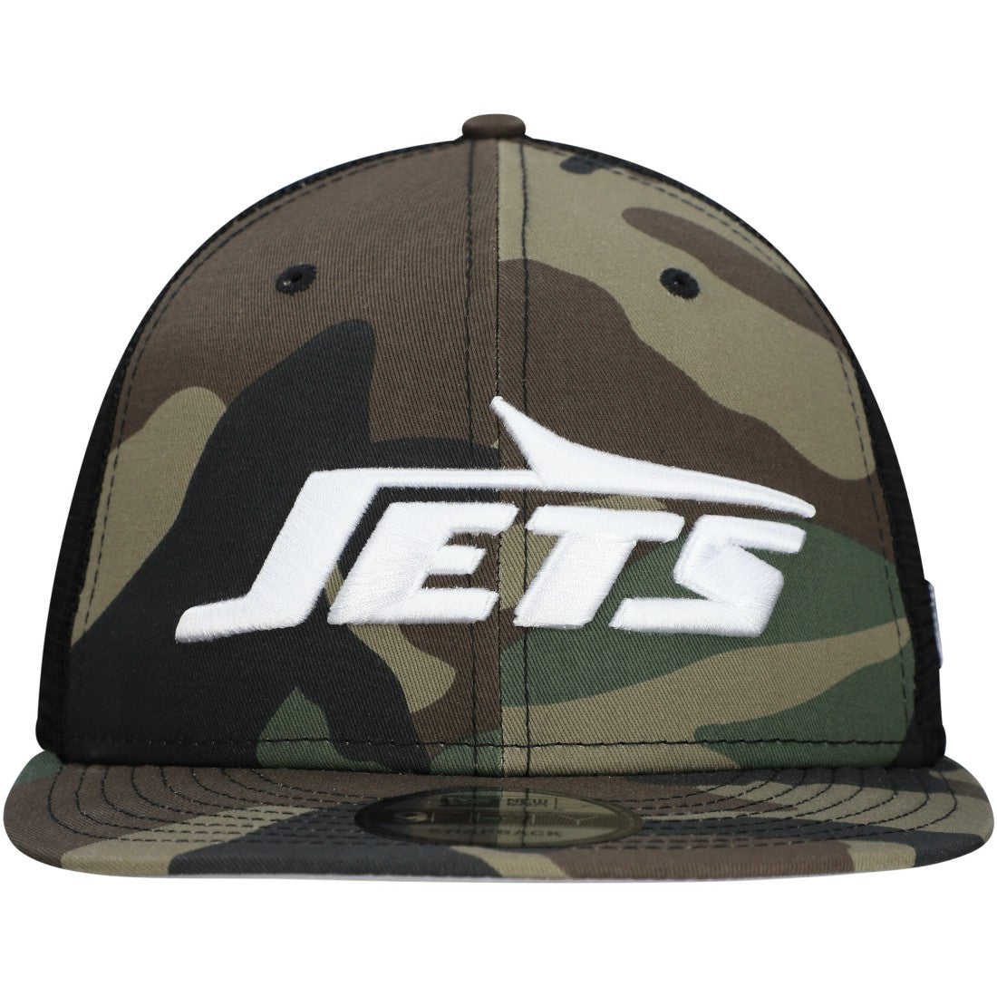 New York Jets New Era Main Trucker 9FIFTY Snapback Hat - Camo on sale