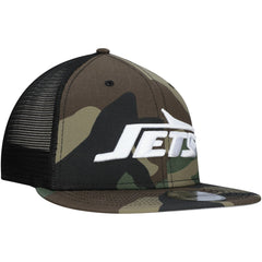 New York Jets New Era Main Trucker 9FIFTY Snapback Hat - Camo on sale