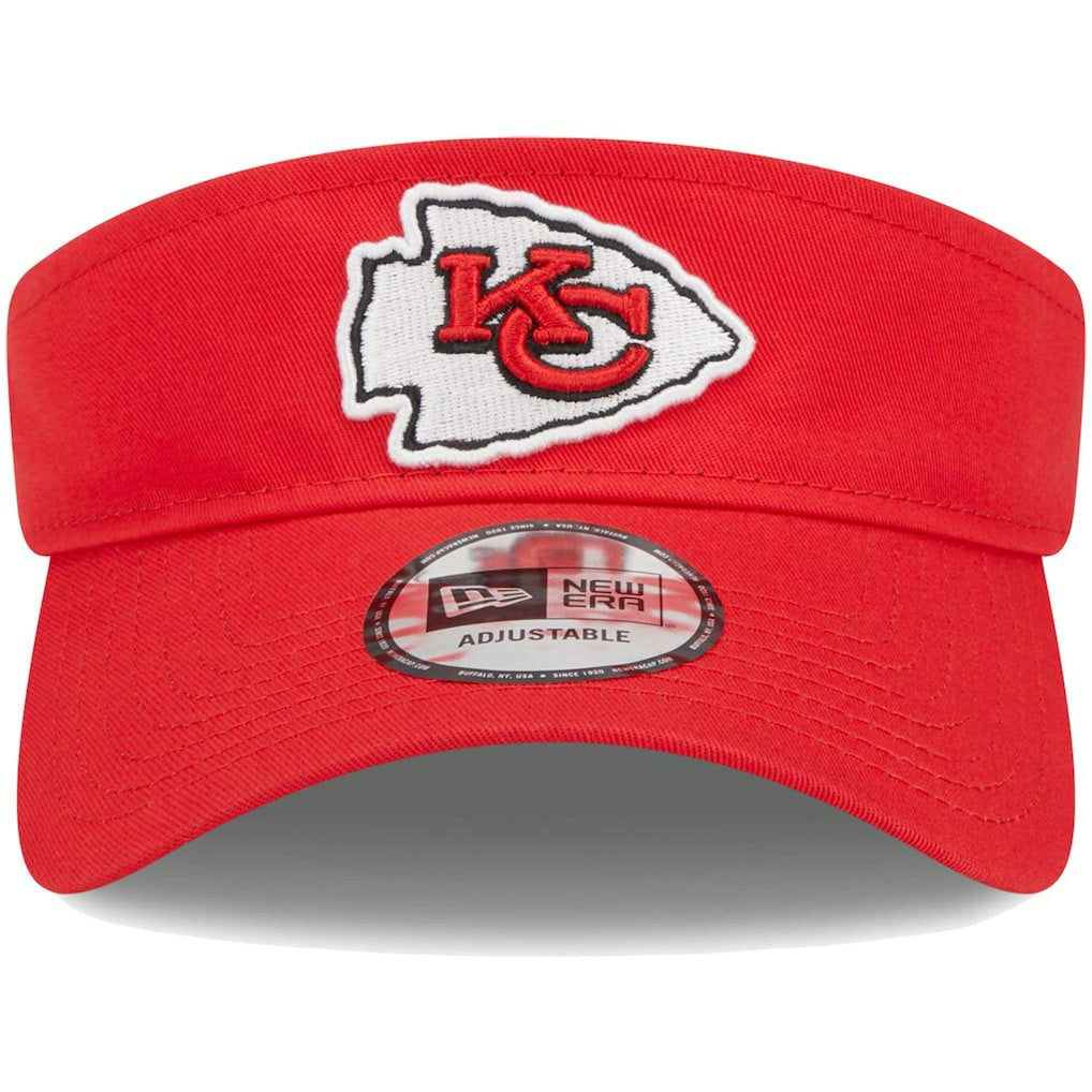 Kansas City Chiefs New Era Main Adjustable Visor - Red on sale