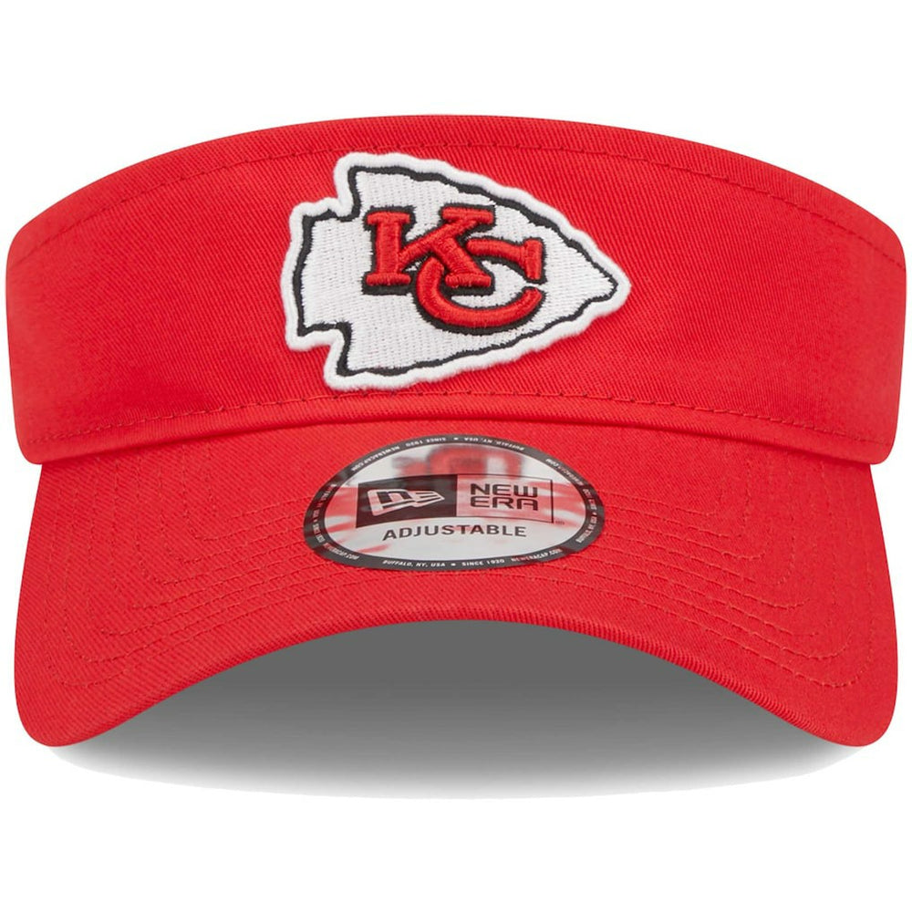Kansas City Chiefs New Era Main Adjustable Visor - Red on sale