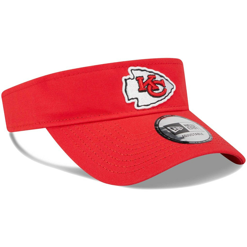 Kansas City Chiefs New Era Main Adjustable Visor - Red on sale