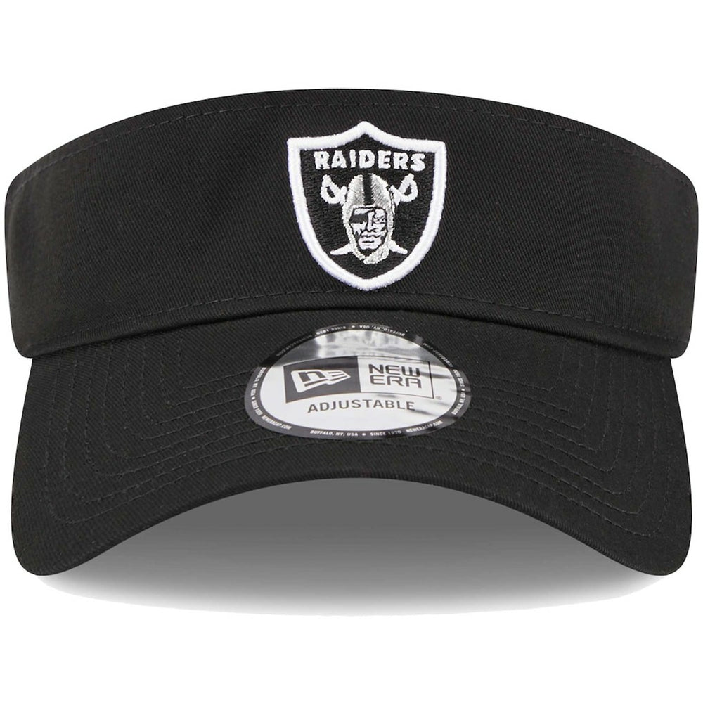 Las Vegas Raiders New Era Main Adjustable Visor - Black cheap