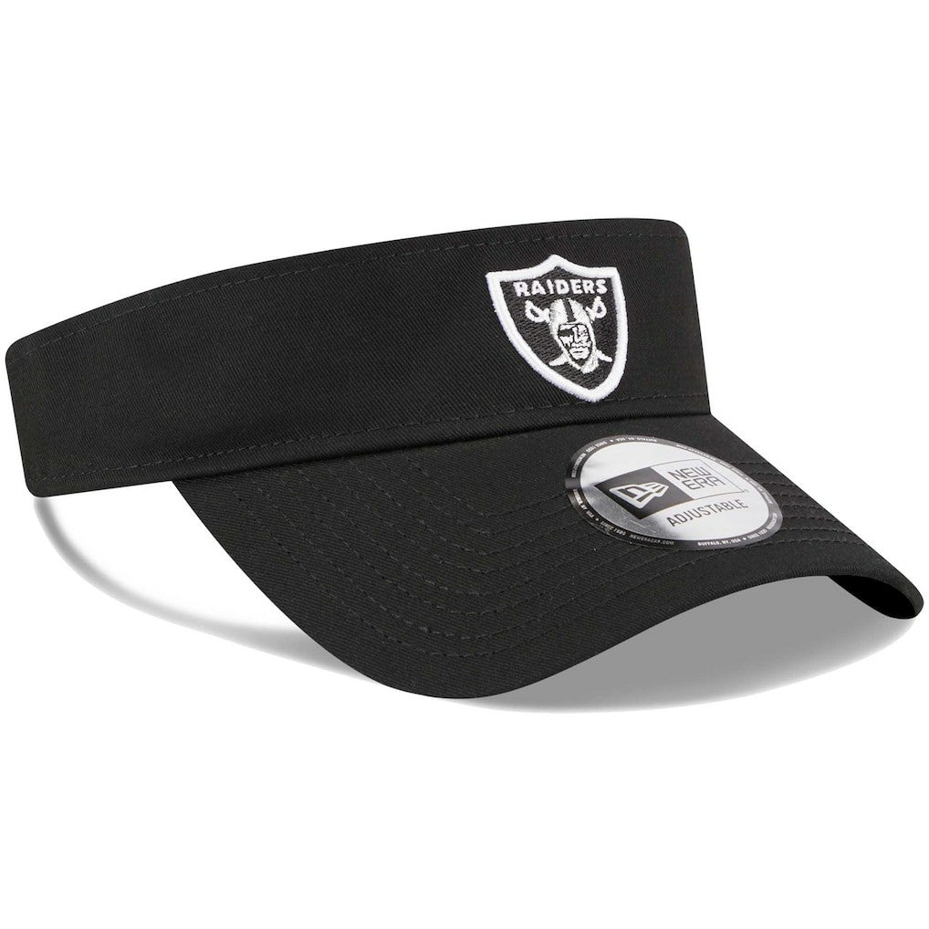 Las Vegas Raiders New Era Main Adjustable Visor - Black cheap