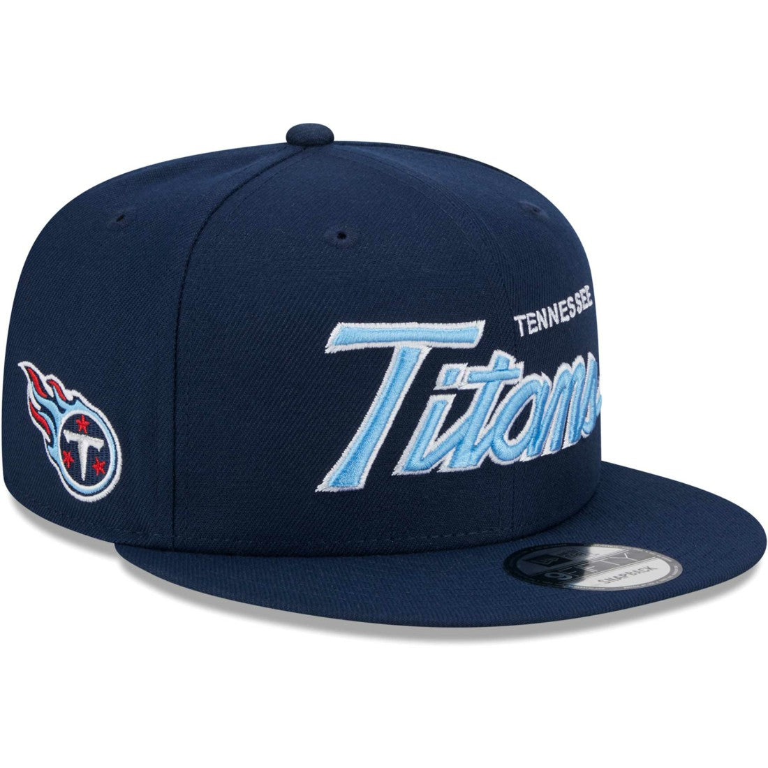 Tennessee Titans New Era Main Script 9FIFTY Snapback Hat - Navy online