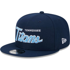 Tennessee Titans New Era Main Script 9FIFTY Snapback Hat - Navy online