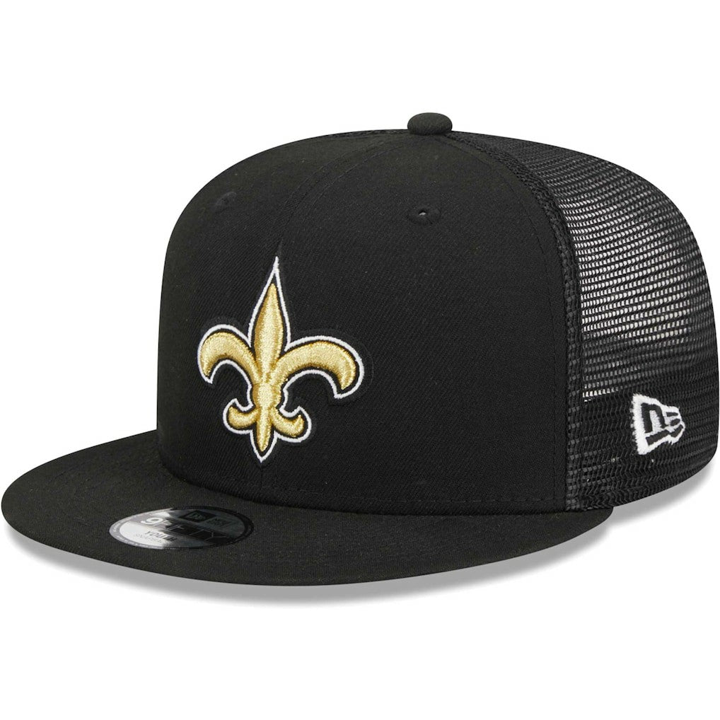 New Orleans Saints New Era Youth Main Trucker 9FIFTY Snapback Hat - Black online