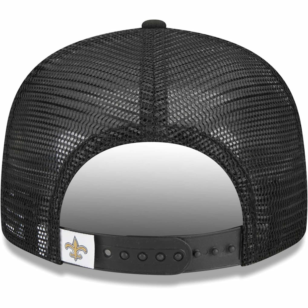 New Orleans Saints New Era Youth Main Trucker 9FIFTY Snapback Hat - Black online
