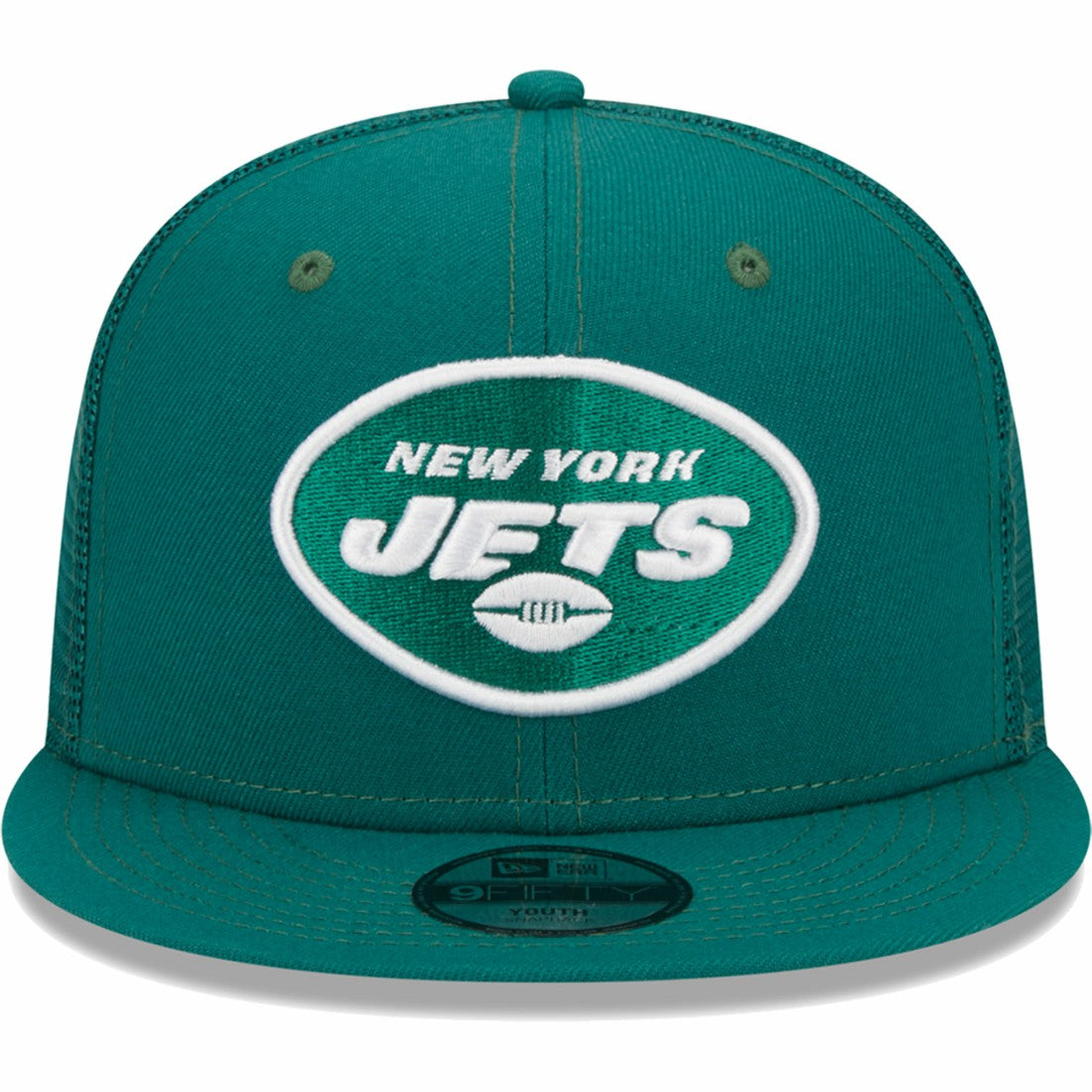 New York Jets New Era Youth Main Trucker 9FIFTY Snapback Hat - Green for sale