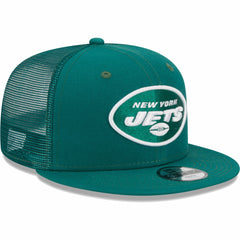 New York Jets New Era Youth Main Trucker 9FIFTY Snapback Hat - Green for sale