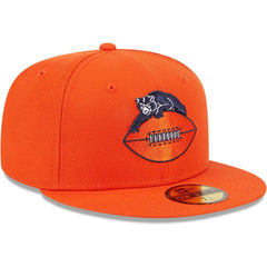 Chicago Bears New Era Throwback Main 59FIFTY Fitted Hat - Orange discount