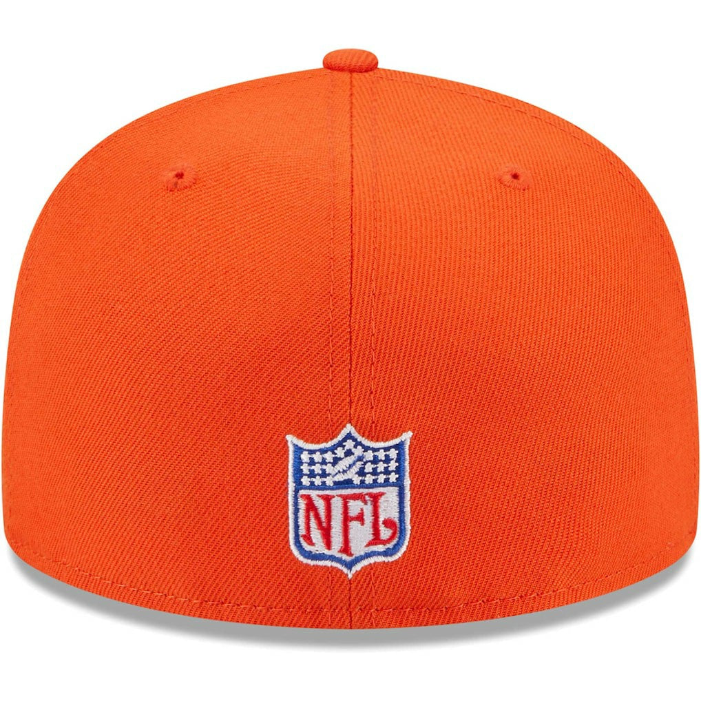 Chicago Bears New Era Throwback Main 59FIFTY Fitted Hat - Orange discount