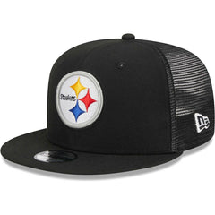 Pittsburgh Steelers New Era Youth Main Trucker 9FIFTY Snapback Hat - Black online