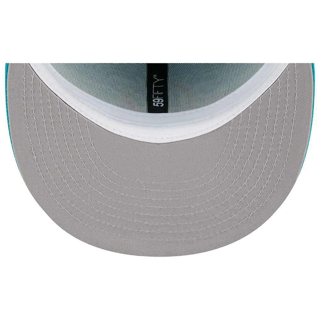 Miami Dolphins New Era Main 59FIFTY Fitted Hat - Aqua discount