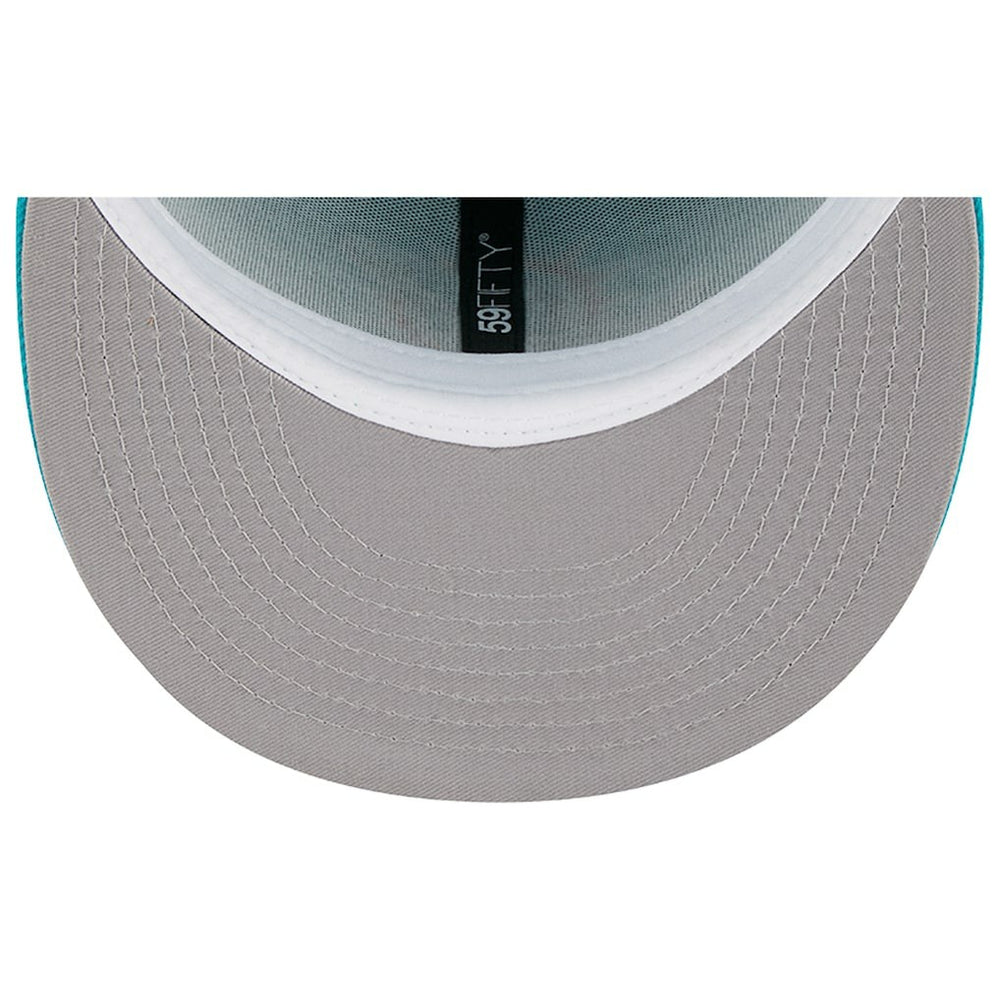 Miami Dolphins New Era Main 59FIFTY Fitted Hat - Aqua discount