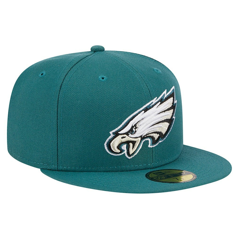 Philadelphia Eagles New Era Main 59FIFTY Fitted Hat - Midnight Green online