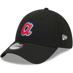 Atlanta Braves Logo 39THIRTY Flex Hat Black