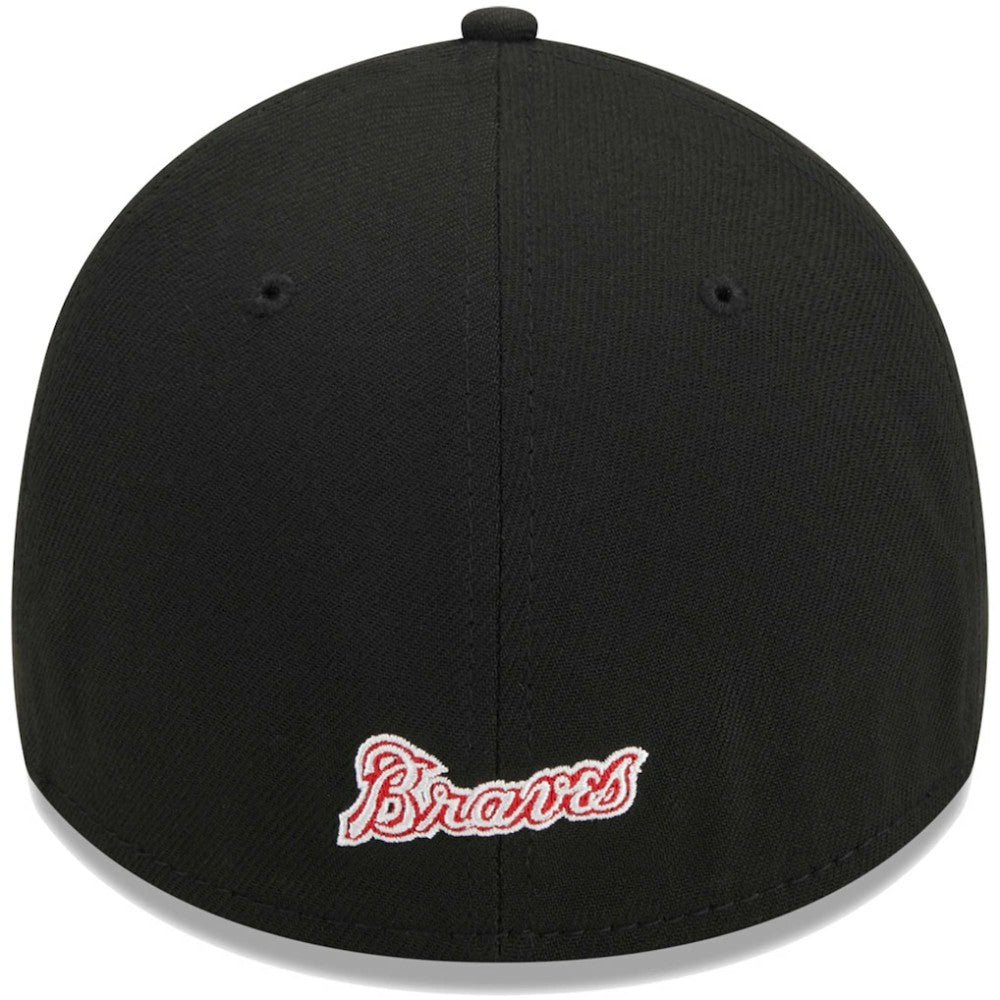 Atlanta Braves Logo 39THIRTY Flex Hat Black