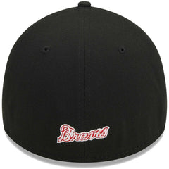 Atlanta Braves Logo 39THIRTY Flex Hat Black