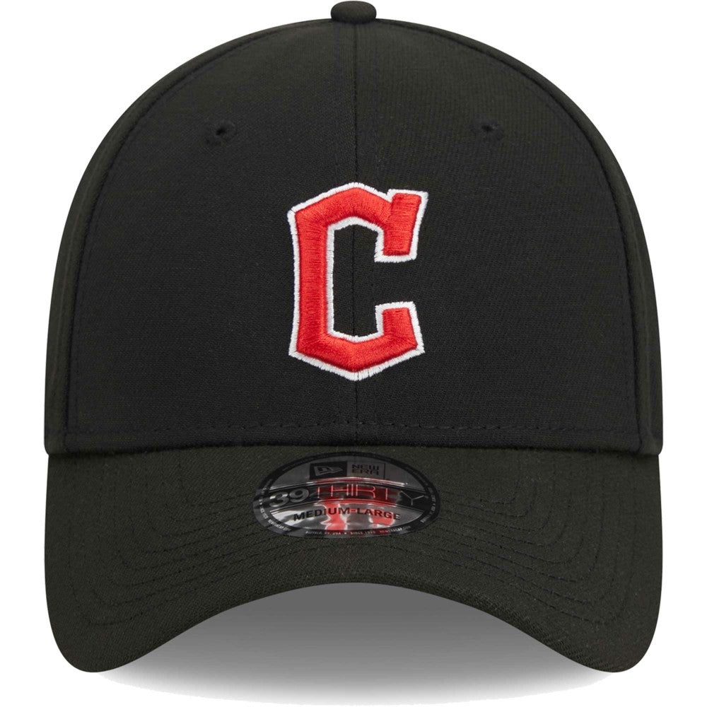 Cleveland Guardians Logo 39THIRTY Flex Hat Black
