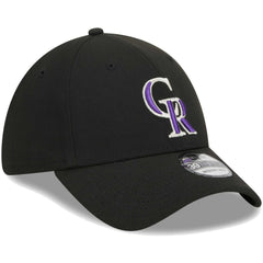 Colorado Rockies Logo 39THIRTY Flex Hat Black