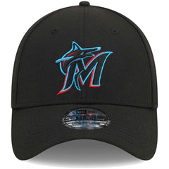 Miami Marlins Logo 39THIRTY Flex Hat Black